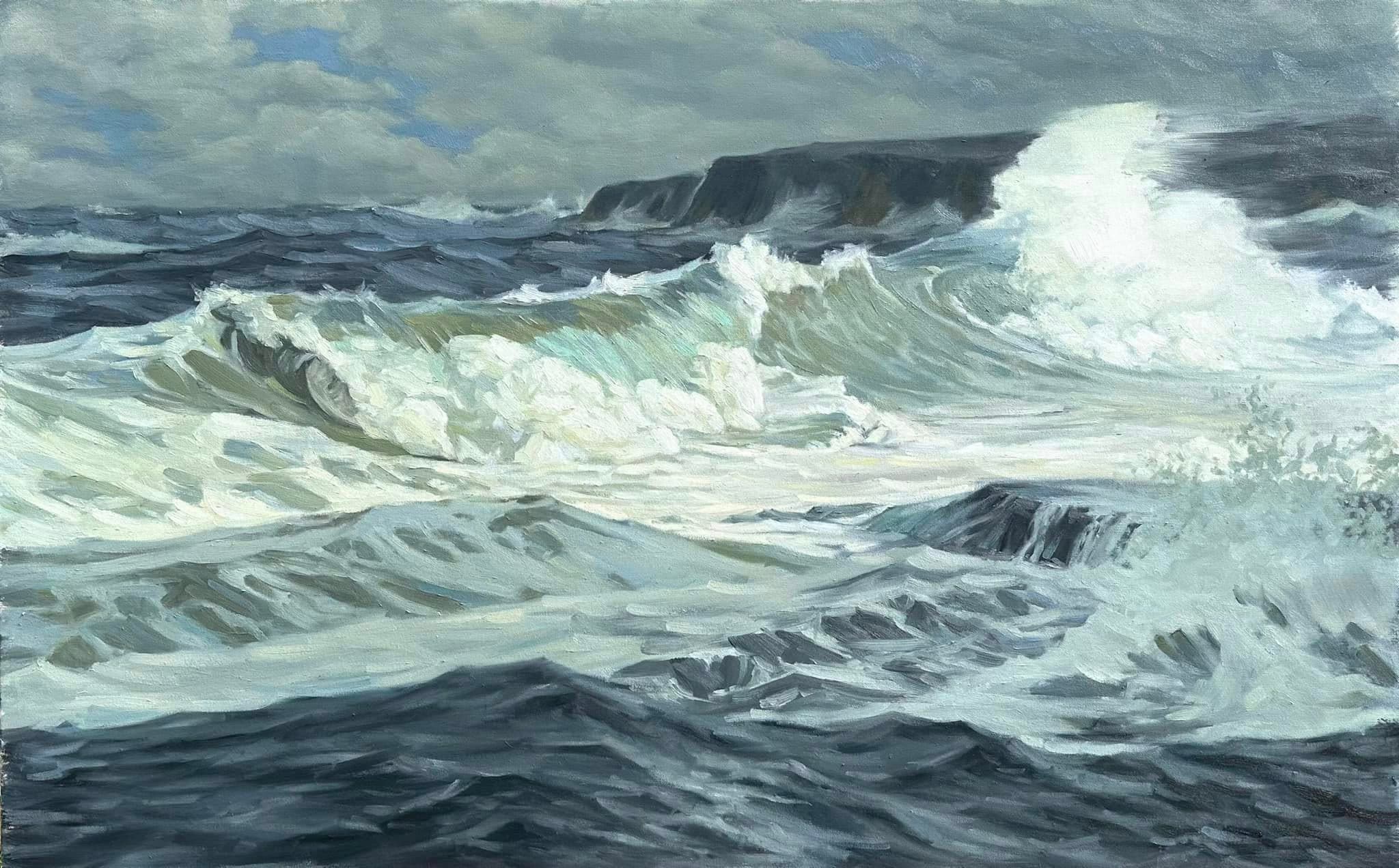 Memories in Waves — oil painting by Warren Harden